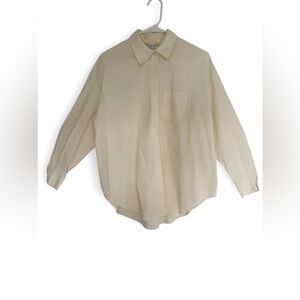 Women's Cream Button Down Shirt